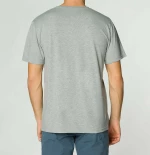 The Project Garments Regular Fit Organic Cotton V-neck T-shirt Melange Grey