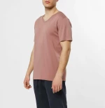 The Project Garments Organic Cotton V-neck T-shirt Rosewood