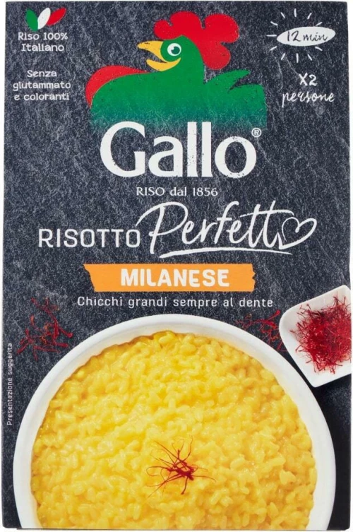 Ριζότο Milanese Riso Gallo Risotti Da Chef Milanese 175g