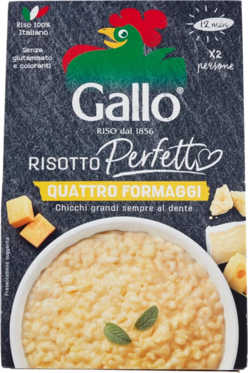 Ριζότο Με 4 Τυριά Riso Gallo Risotti Da Chef Quattro Formaggi 175g