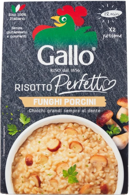 Ριζότο Με Μανιτάρια Πορτσίνι Riso Gallo Risotti Da Chef Funghi Porcini 175g