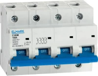 Elmark Αυτόματη Ασφάλεια C100M 10KA 4P 100A Καμπύλη D 41491