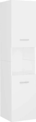 Στήλη Μπάνιου Λευκή 30 x 30 x 130 εκ. Μοριοσανίδα
