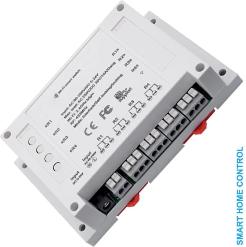 Ασύρματος Smart Διακόπτης WiFi Elmark 195006 Τετρακάναλος 4X10A