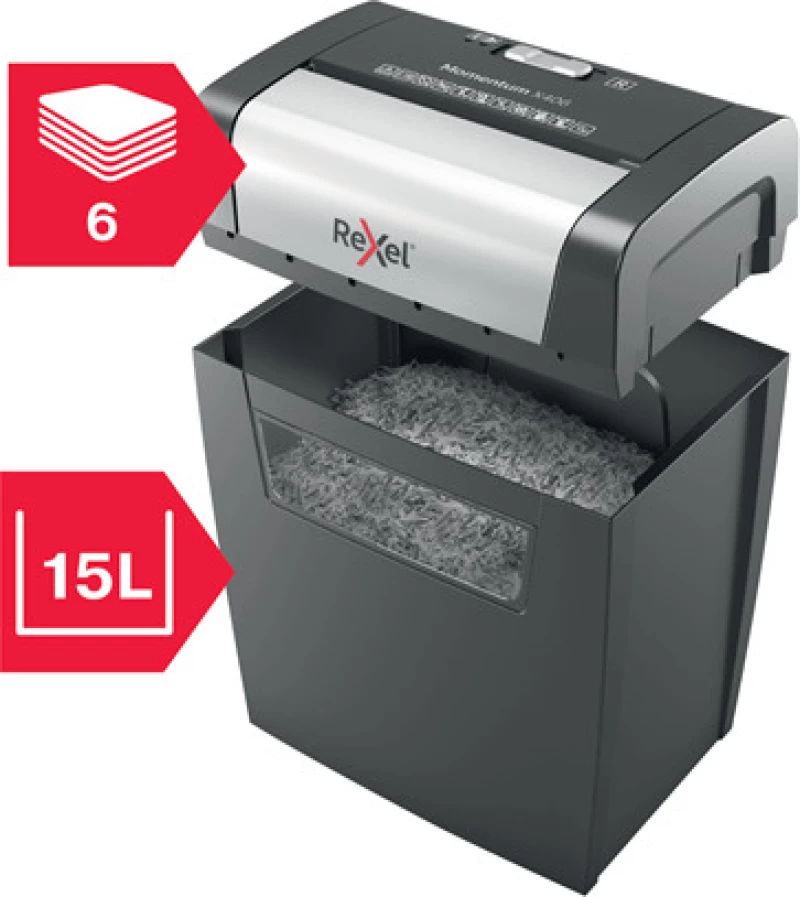 Rexel Momentum X406 Paper Shredder Particle-Cut Shredding P4 (4X28Mm)