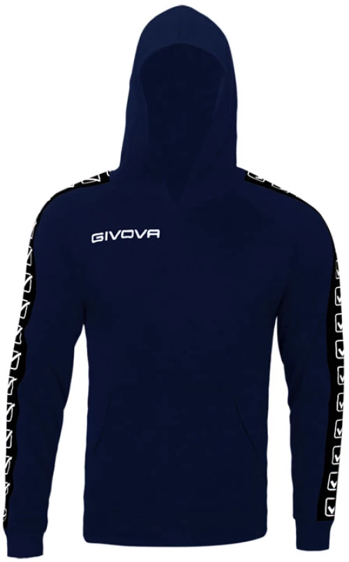 GIVOVA GIVOVA FELPA CON CAPPUCCIO TERRY BAND NAV BA014-0004