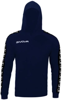 GIVOVA GIVOVA FELPA CON CAPPUCCIO TERRY BAND NAV BA014-0004
