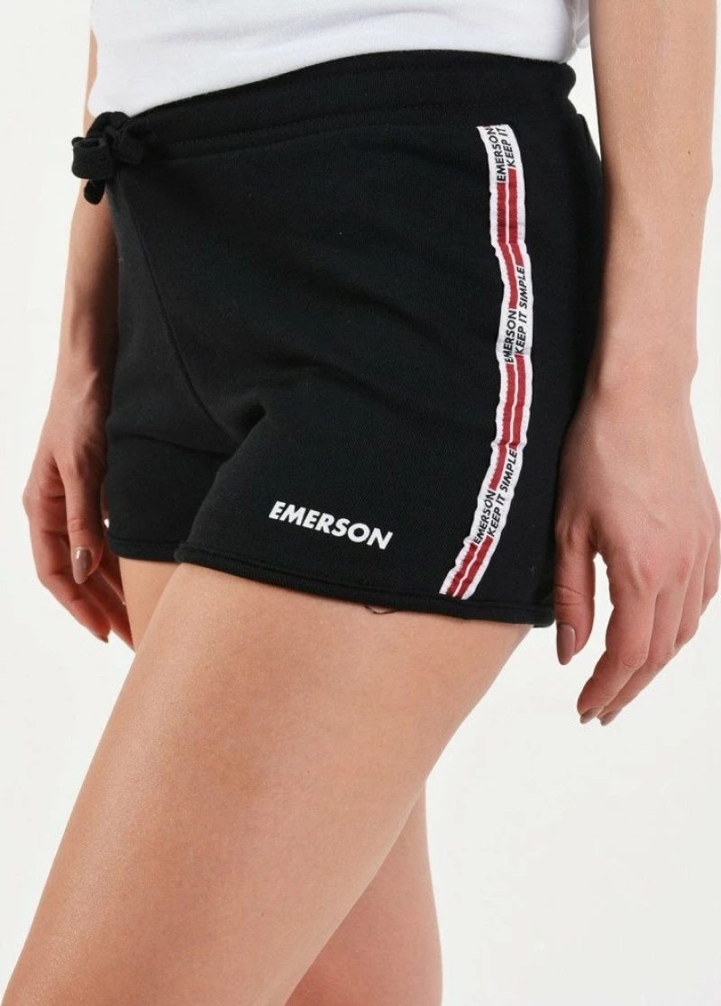 Emerson Athletic Sweat Shorts 191.Ew26.42-Black Μαύρο