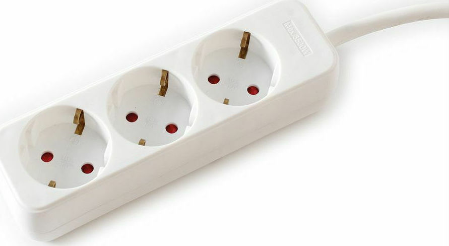 Value Power Strip 3-way white 3m 19.99.1073