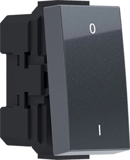 Elektromaterial Modys Διακόπτης Διπολικός 0-1 10Ax 1Σ 2P Ανθρακί - 10101312425