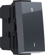 Elektromaterial Modys Διακόπτης Διπολικός 0-1 10Ax 1Σ 2P Ανθρακί - 10101312425