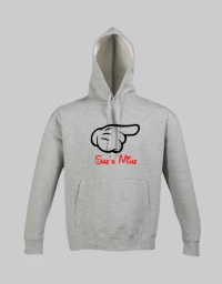 She's mine hoodies - GREY MELANGE