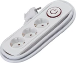 Elmark Πολύπριζο Τριπλό 2Μ H05Vv-F 3X1.5Μμ²+Διακόπτη