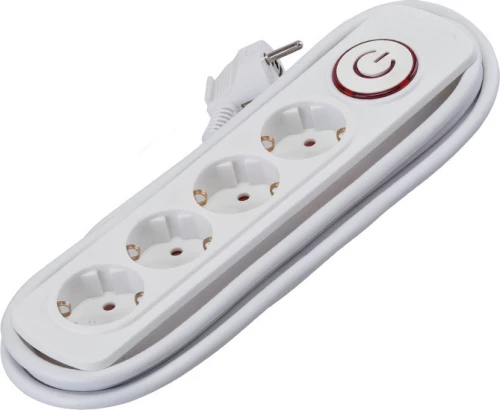 Elmark Πολύπριζο Τετραπλό 2M H05Vv-F 3X1.5Mm²+Διακόπτη