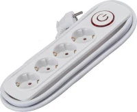 Elmark Πολύπριζο Τετραπλό 2M H05Vv-F 3X1.5Mm²+Διακόπτη