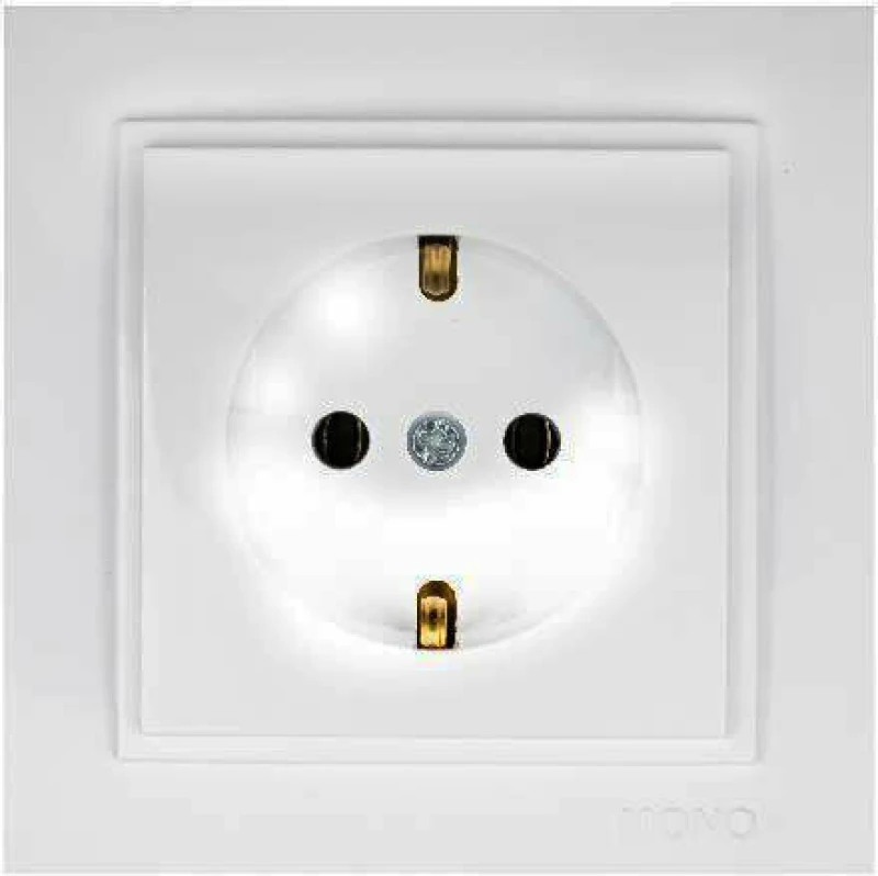 Πρίζα σούκο λευκή Mono Electric σειρά despina | 505-001936117