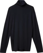 Wool Rollneck Sweater Navy Blue