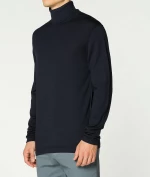 Wool Rollneck Sweater Navy Blue