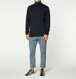 Wool Rollneck Sweater Navy Blue
