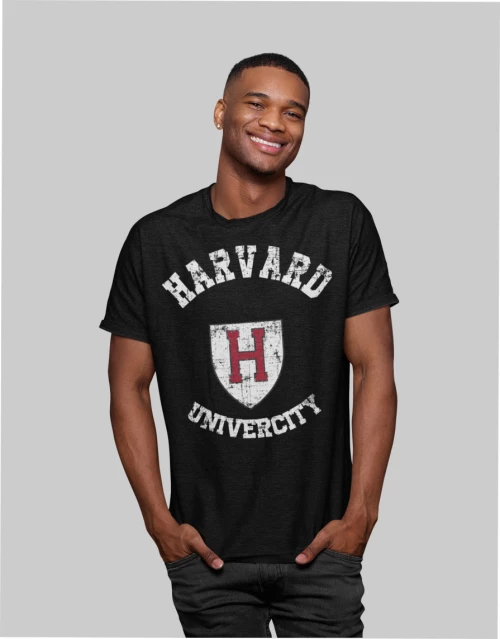 Harvard T-Shirt (Replica) - BLACK