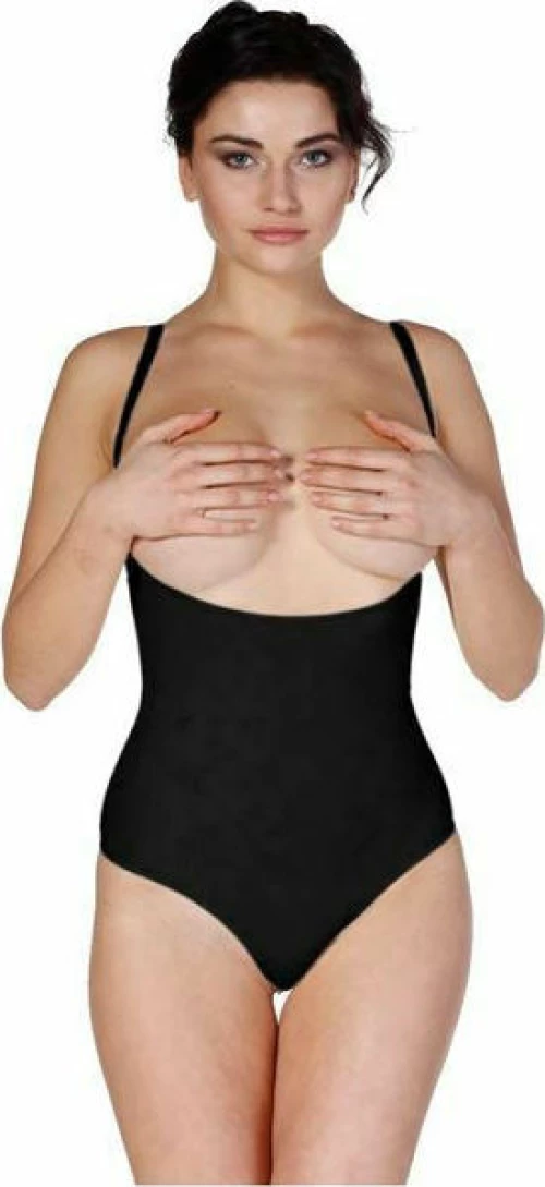 FMS Six Snap Body Corset Μαύρο