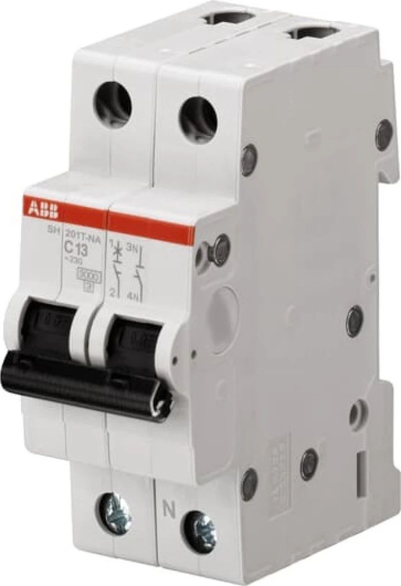 Abb Αυτόματη Ασφάλεια 3kA 20A 1P+N Καμπύλη C SH201T-C20NA 70381