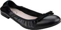 Bigshoes GA1131-01 Δερμάτινη Μπαλαρίνα Μαύρη