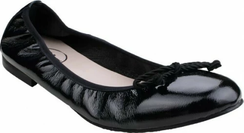 Bigshoes GA1131-01L Δερμάτινη Μπαλαρίνα Μαύρη