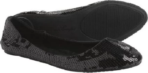 Μπαλαρίνα Footzyfolds Spark Burst Black