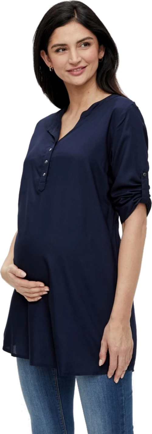 Πουκαμίσα tunic εγκυμοσύνης μπλε navy Mamalicious
