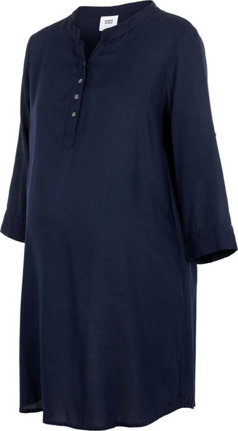 Πουκαμίσα tunic εγκυμοσύνης μπλε navy Mamalicious