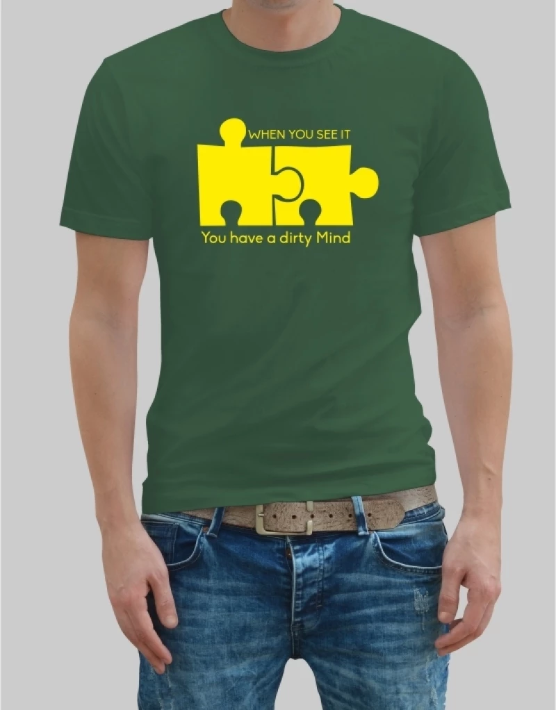 Dirty mind t-shirt - WHITE