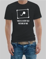 This is a very old picture of me t-shirt - BLACK
