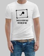 This is a very old picture of me t-shirt - BLACK