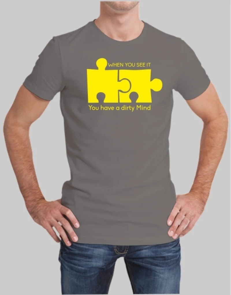 Dirty mind t-shirt - ZINC