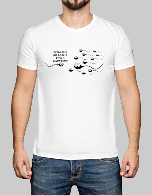 Sperm t-shirt - WHITE