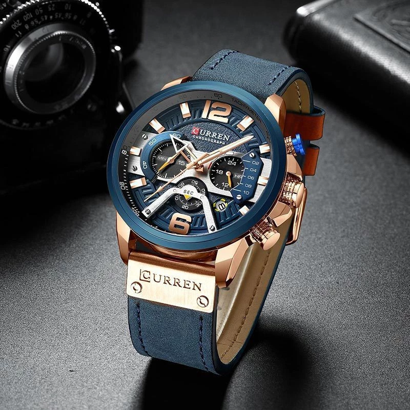 Curren CR8329 Blue Με Χρονογράφους