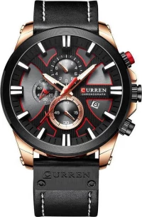 Ανδρικό Ρολόι Curren 8346 με Xρονογράφους Black