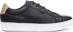 RAGAZZA 0121 δερμάτινο μαύρο sneaker