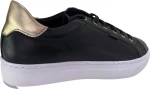 RAGAZZA 0121 δερμάτινο μαύρο sneaker