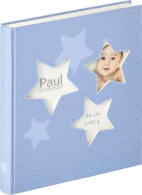 Walther Estrella blue 28x30,5 50 white Pages Babyalbum UK133L