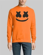 Marshmello dj SWEATSHIRT - ORANGE