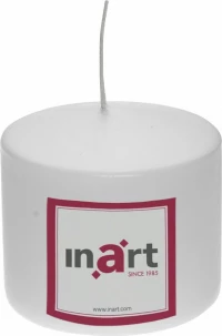 Inart Κερί Παραφίνης Λευκό 12X12X10 Λευκό-Ελεφαντόδοντο Κωδικος: 3-80-474-0050
