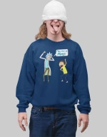 Rick & Morty Φούτερ - FRENCH NAVY