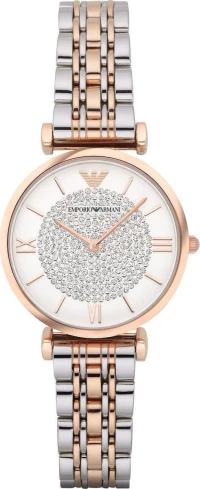 Emporio Armani Gianni T-Bar Crystals Stainless Steel Bracelet Ar1926