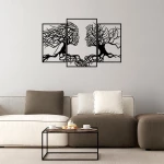 HomeMarkt Διακοσμητικό Τοίχου Μαύρο 116x71cm
