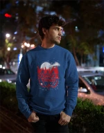 Stranger Things Upside Down Sweatshirt - BLACK