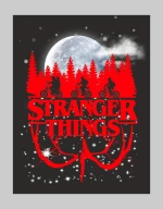 Stranger Things Upside Down Sweatshirt - BLACK