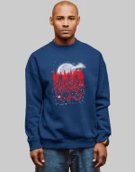 Stranger Things Upside Down Sweatshirt - BLACK