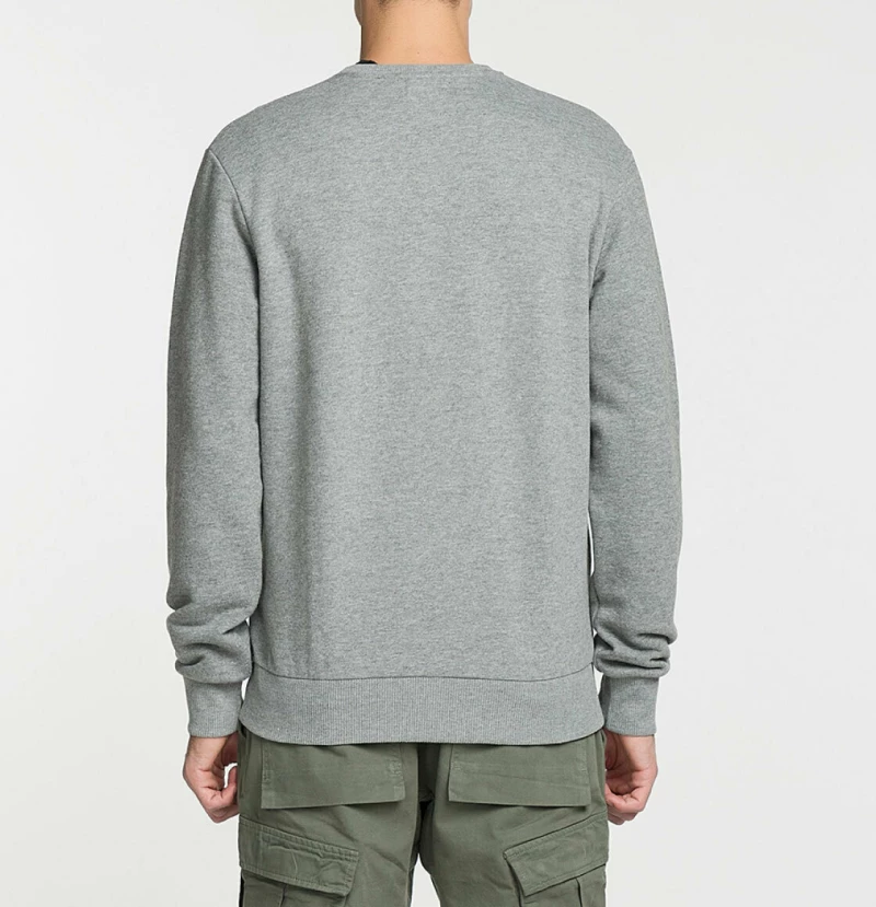 Logomania Crew Neck Sweatshirt Melange Grey